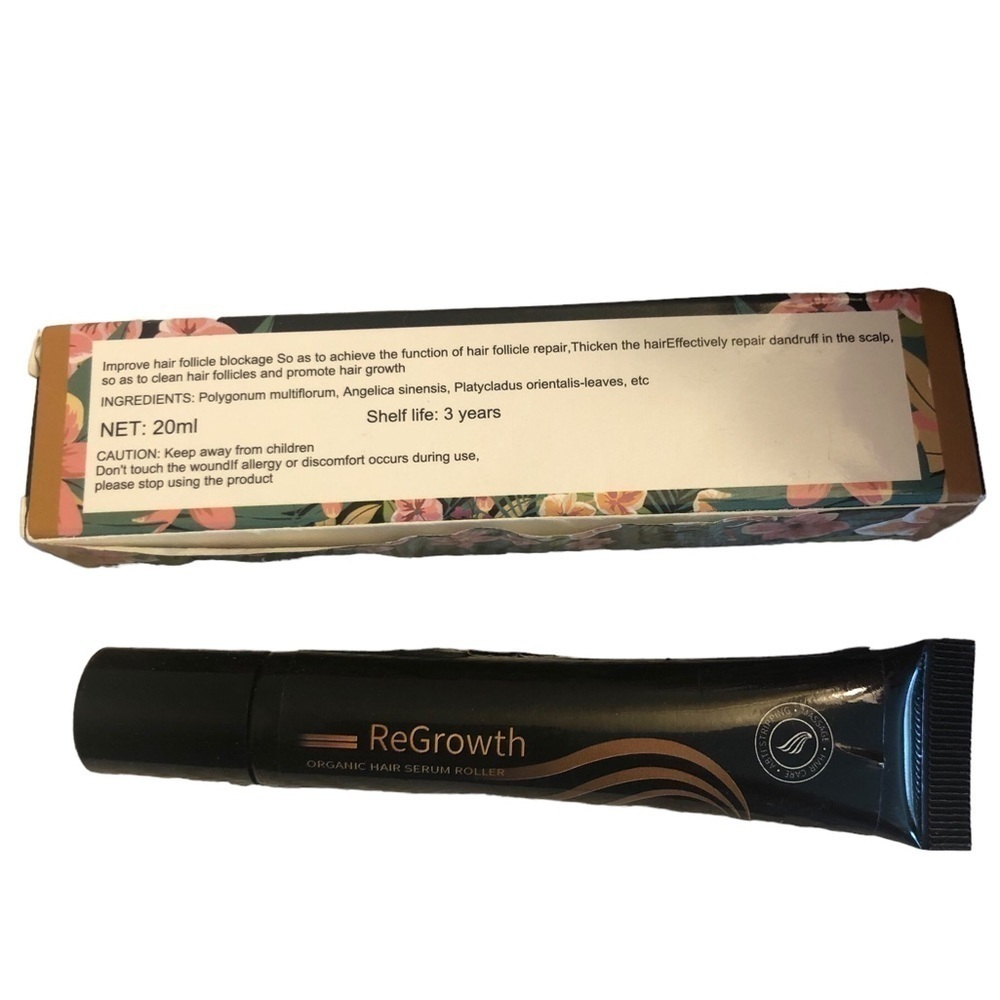 Regrowth Organic Hair Serum Roller  Promotes Hair Growth NIB - Picture 4 of 4
